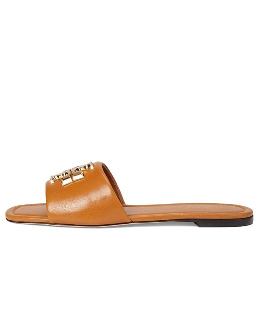 Tory Burch Metallic Eleanor Slide (Spark/Spark) Shoes