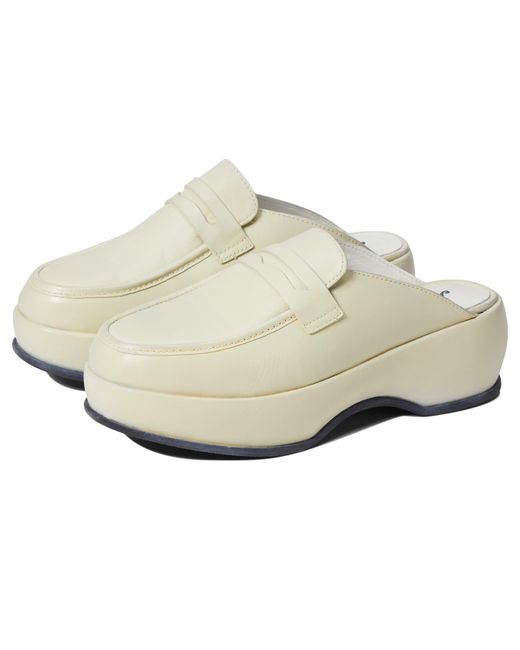 Free People Leather Winston Platform Loafer Mule Lyst