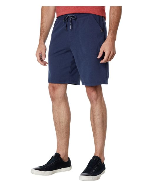 L L Bean Cotton Comfort Camp Knit Shorts In Navy Blue For Men Lyst