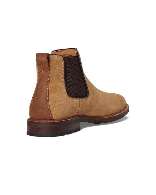 Florsheim Brown Anthem Plain Toe Gore Boots Boots 9 W (3E) Leather/Suede for men