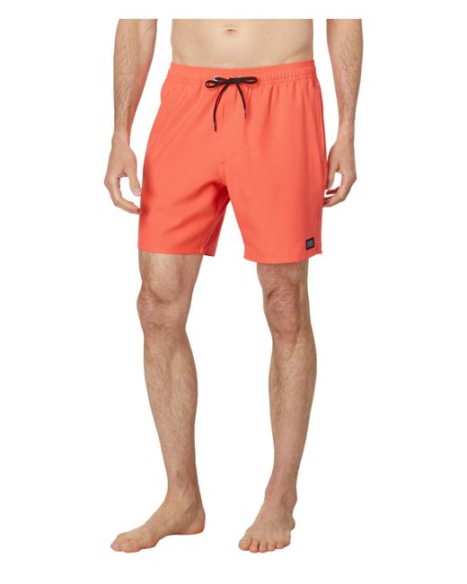 O'neill Sportswear Red Lennox Hermosa Solid Volley 17 for men