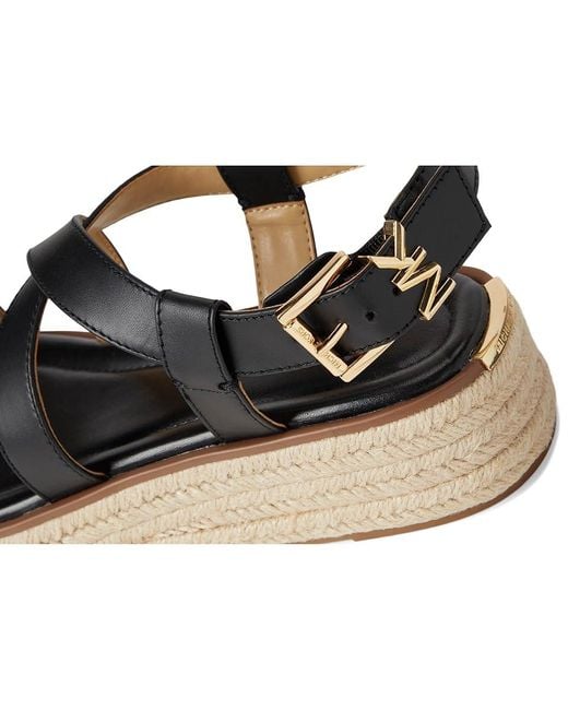 MICHAEL Michael Kors Black Lynn Espadrille Sandal Sandals, Synthetic