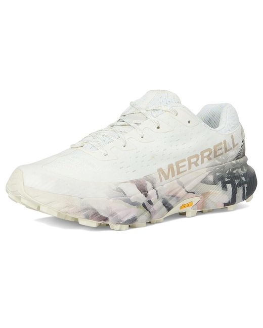 Merrell White Agility Peak 5 Aerial Running Shoes, Synthetic for men