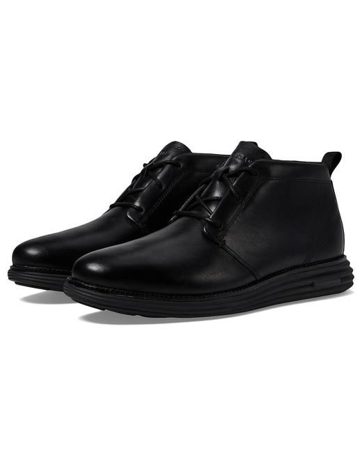 Cole Haan Black Originalgrand Remastered Waterproof Chukka Boots (/) Boots for men