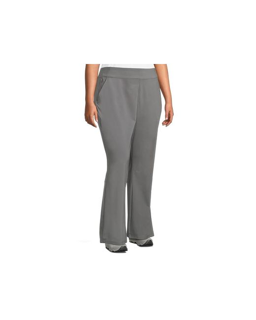 Columbia Black Plus Size All Seasons Bootcut Pants Casual Pants, Elastane/Polyester