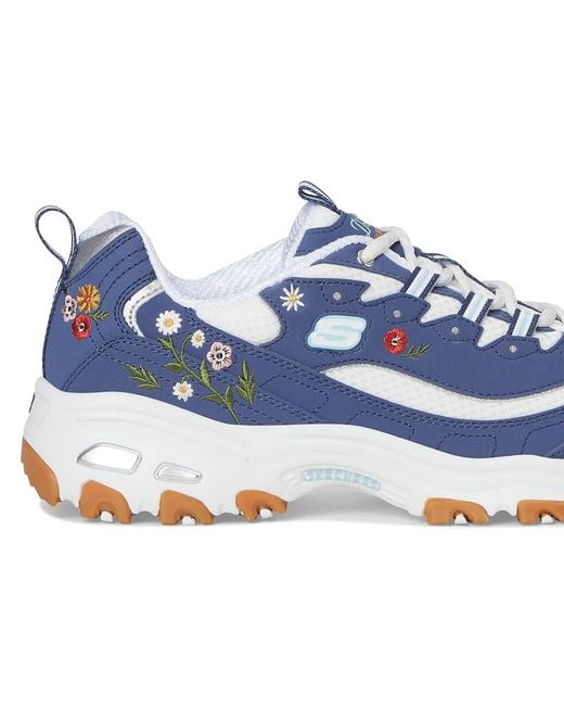 Skechers Blue D'Lites-Spring Bloom Shoes 10 B