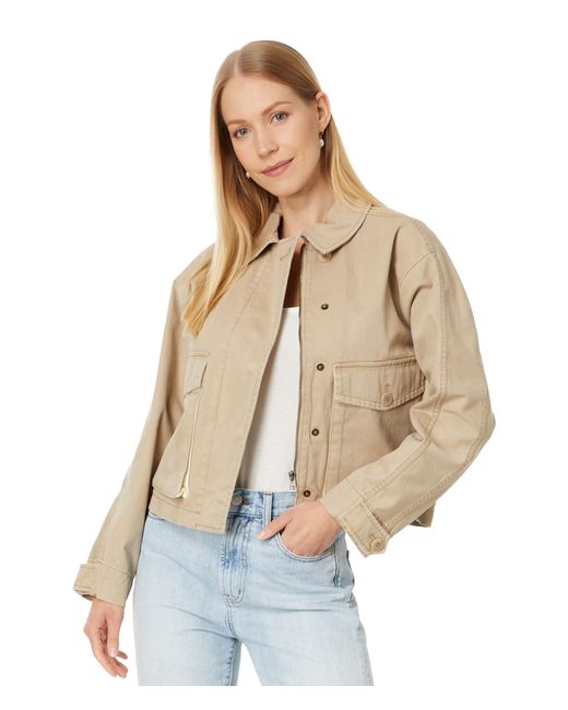 Madewell Natural Cropped Cargo Jacket