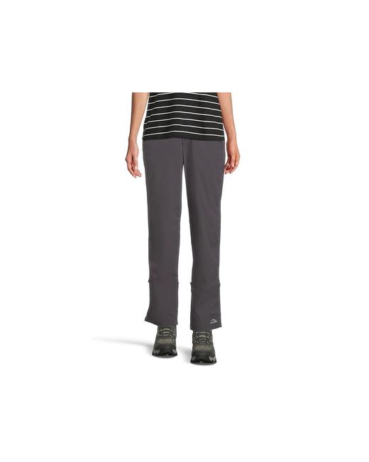 L.L. Bean Black Access Trail Straight Leg Pants Outerwear, Nylon/Spandex