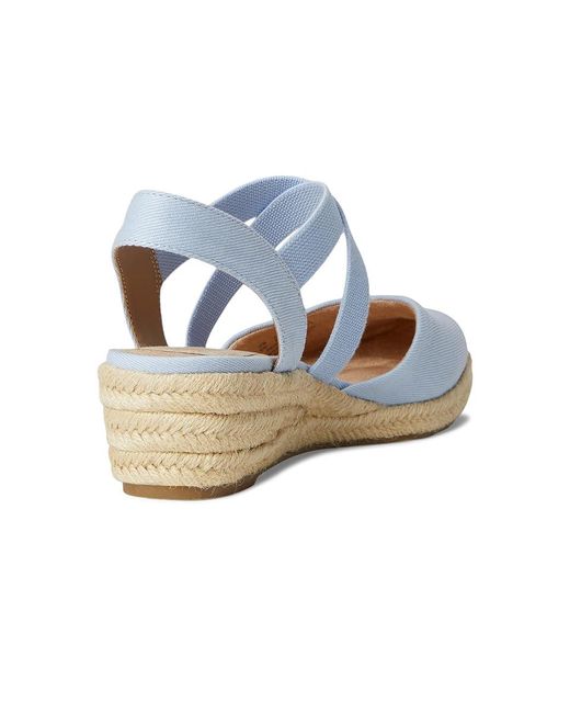 LifeStride Blue Kimball Sandals 11 M (B) Canvas/Textile