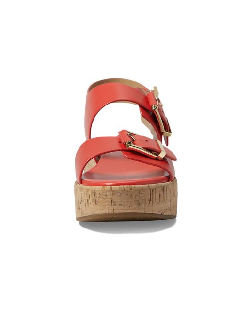MICHAEL Michael Kors Red Colby Flatform Sandal