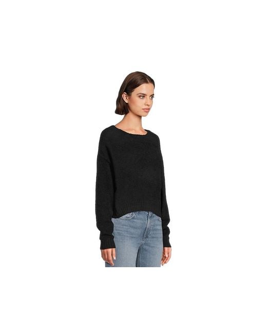 Ugg Black Novalie Slouchy Pullover Sweatshirt, Polyester