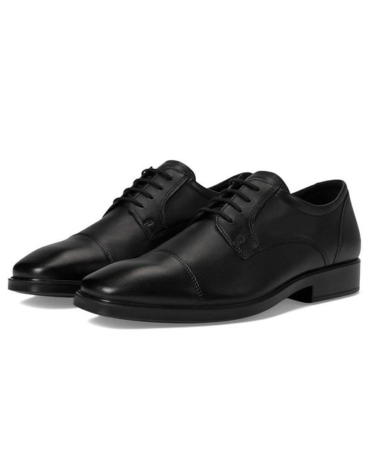 Ecco Black Milan Cap Toe Tie Oxford Shoes Eu 39 (Us 5-5.5) D for men