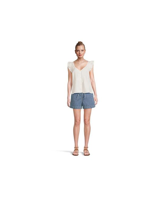 Sanctuary Blue The Time Shell Clothing Xl (Us 14) Cotton/Polyester/Rayon