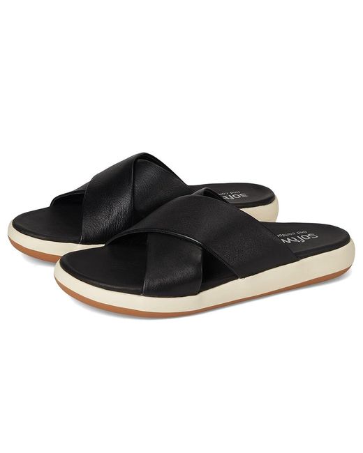 Softwalk® Black Jesi Sandals 9.5 N (A) Leather