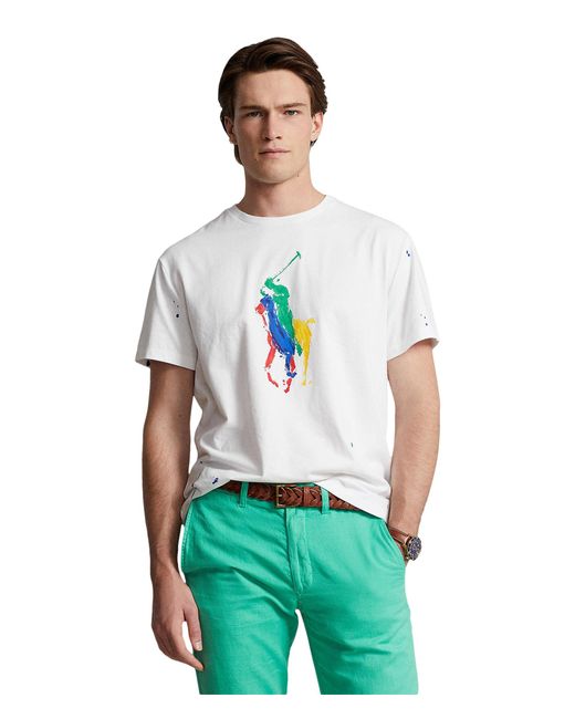 Polo Ralph Lauren Green Classic Fit Big Pony Jersey T-shirt for men