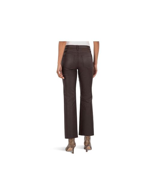 Kut From The Kloth Black Kelsey High-Rise Ankle Flare With Raw Hem Jeans, Modal/Polyester/Spandex