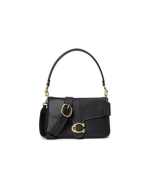 COACH Black Soft Tabby Shoulder Bag Shoulder Handbags, Leather