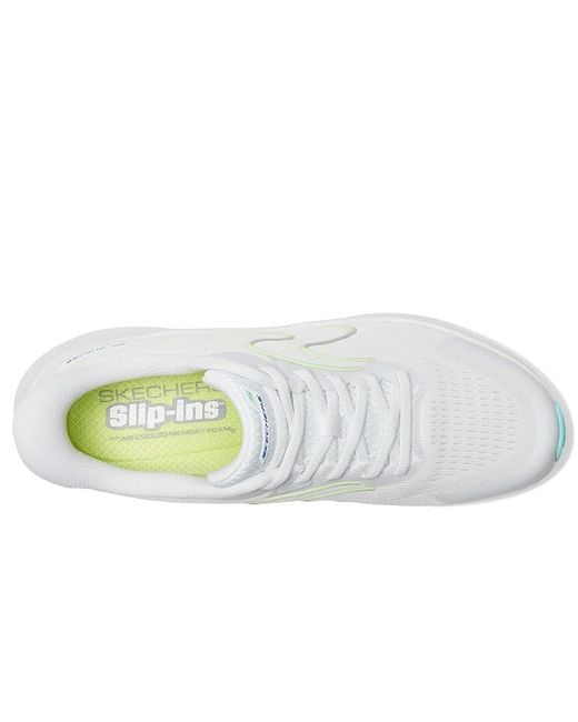 Skechers White Go Run Consistent 2.0 Lockhart Hands Free Slip-Ins Shoes 8 B