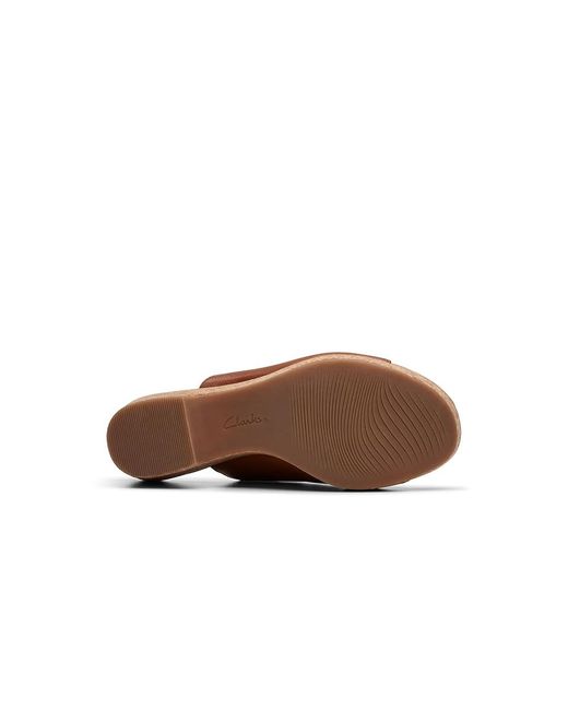 Clarks Brown Giselle Orchid ( Leather) Sandals