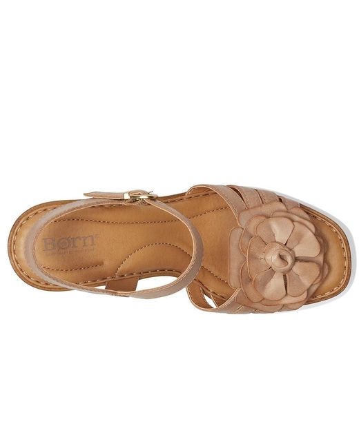 Born Brown Nectar Sandals 9 M (B) Rubber/Textile