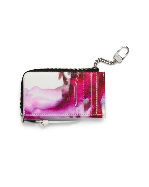 Marc Jacobs Pink The Future Floral Utility Snapshot Top Zip Multi Wallet
