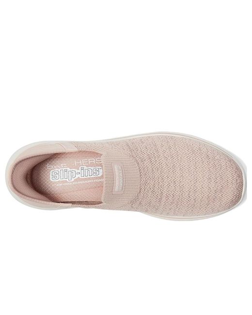 Skechers Pink Go Walk 7 Springtime Hands Free Slip-Ins (Light) Shoes