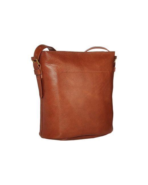 madewell brown leather backpack