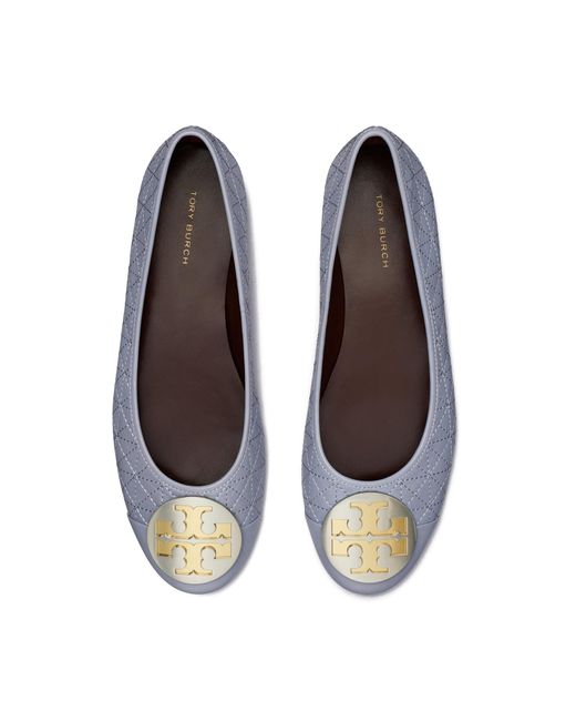 Tory Burch White Claire Quilted Ballet