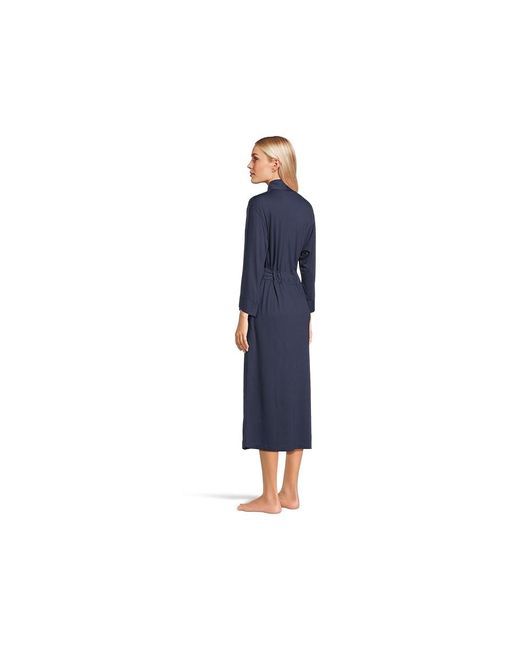 Natori Blue Congo Robe Robe S 6-8) Polyester/Rayon