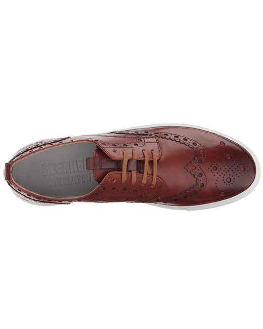 grenson leather wingtip sneakers