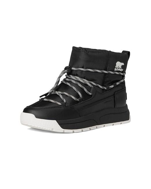 Sorel Black Whitney Iii Slip-On Waterproof Cold Weather Boots/Sea Salt 5.5 B
