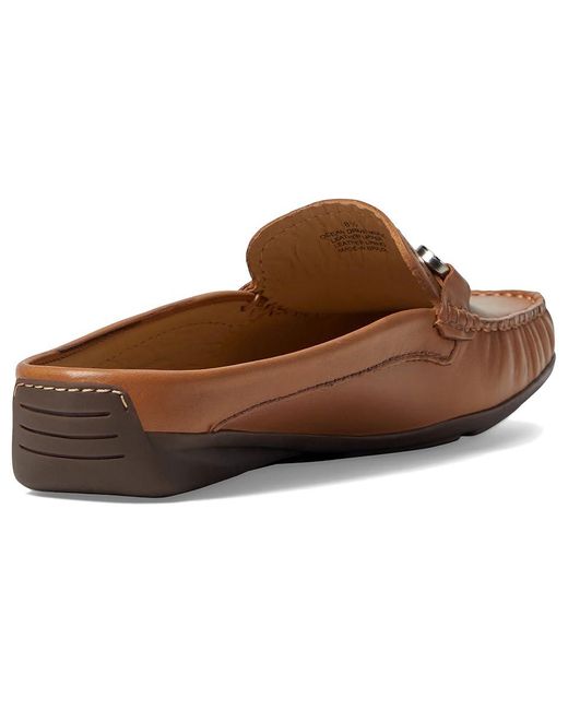 Marc Joseph New York Brown Ocean Drive Mule ( Burnished Nappa) Shoes