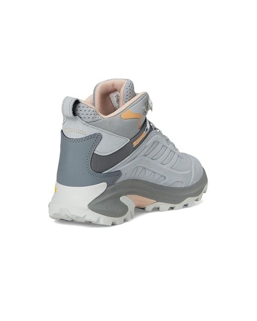 Merrell Metallic Moab Speed 2 Leather Mid Waterproof Climbing Shoes
