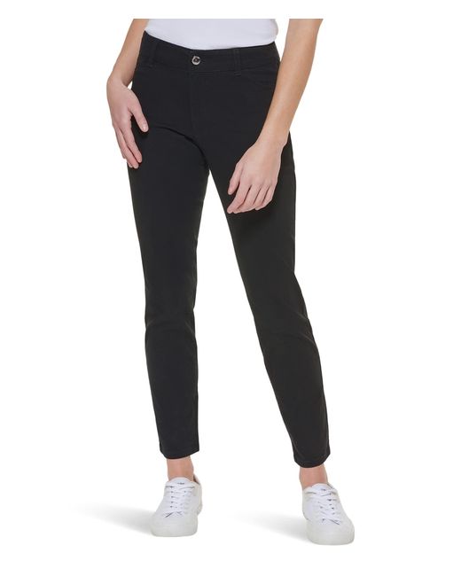 Calvin Klein Fourpocket Twill Pants in Black Lyst