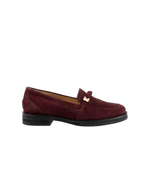 Trotters Red Femi Flat Shoes 5 M (B) Polyester/Rubber