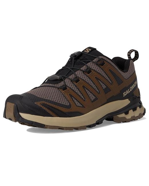 Salomon Black Xa Pro 3D Running Shoes Falcon/Desert Tan/ Synthetic for men