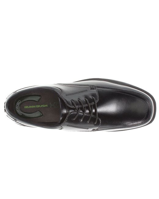 Nunn Bush Mens Bourbon Street Moc Toe Oxford with KORE Slip Resistant Walking Comfort Technology