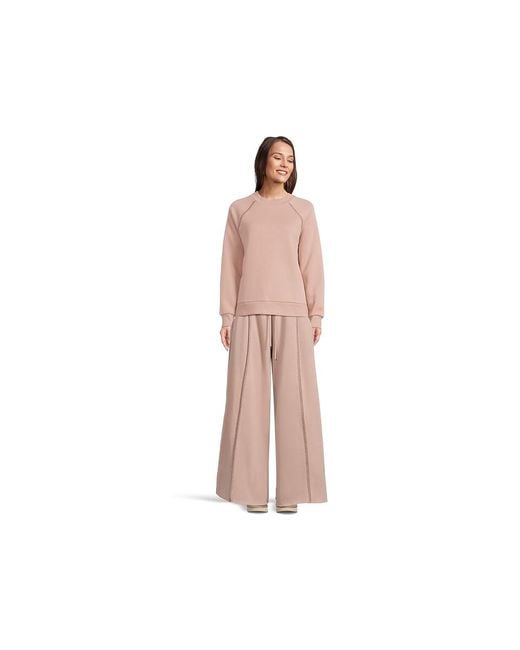 Ugg Pink Classic Wide Leg Pants Clothing, Cotton/Polyester