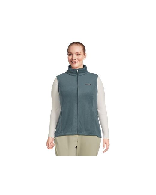 Columbia Blue Plus Size Benton Springstm Vest Jacket, Fleece/Polyester