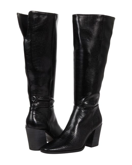 charles david softie lizard embossed knee high boot