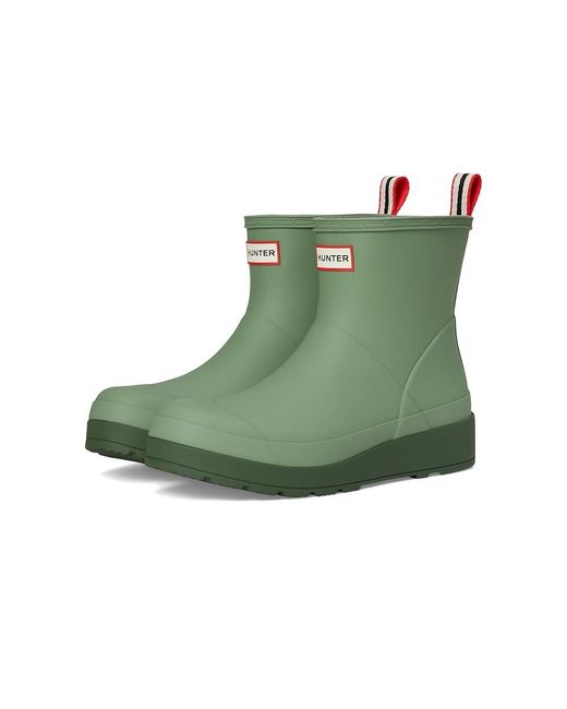 Hunter Green Play Short Boot Rain Boots 1, Rubber