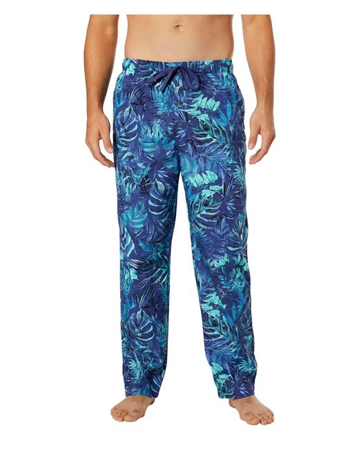 Tommy Bahama Cotton Printed Woven Sleep Pants in Navy (Blue) for Men | Lyst