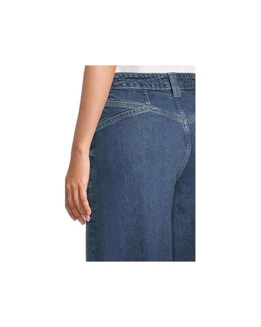 Free People Blue We The Free Kellee High-Rise Palazzo Jeans Clothing, Cotton/Denim/Elastane