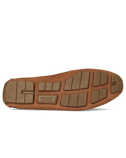 Cole Haan Brown Grand Laser Bit Drivers Lace-Up Boots Golden Toffee Nubuck/Gum 8.5 D for men
