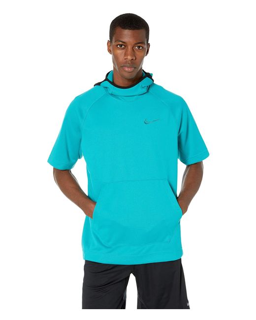 Nike Blue Spotlight Hoodie Short Sleeve Pullover for men