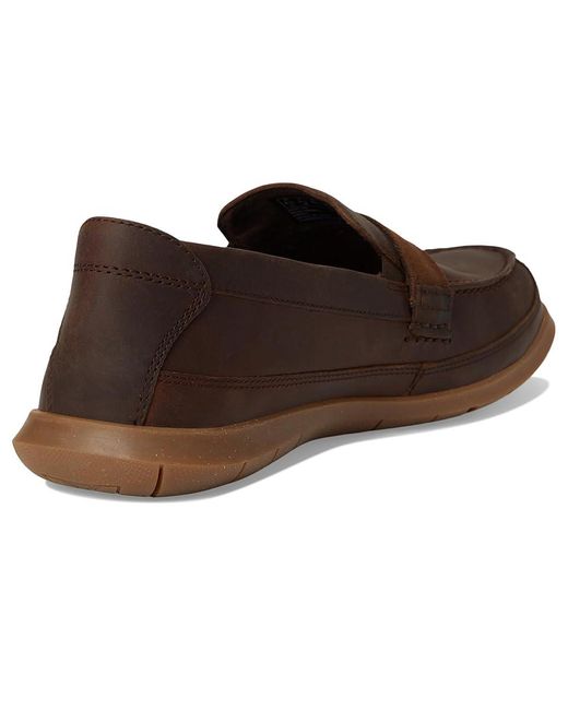 Clarks Brown Flexway Band Lace-Up Boots 10 D for men