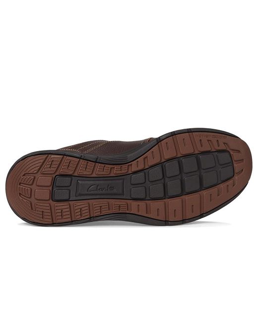 Clarks Brown Motion Trek Plain Toe Lace-Up Boots 9.5 D for men