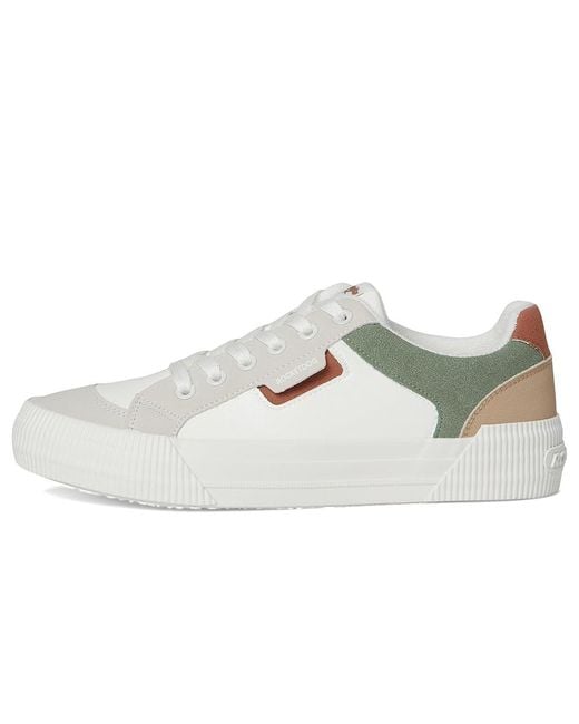 Rocket Dog White Cheery Blocked Shoes/ Faux Leather