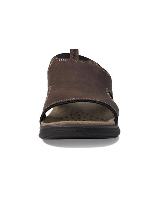 Dockers Black Barlin Sandals Dark/ 8 D for men