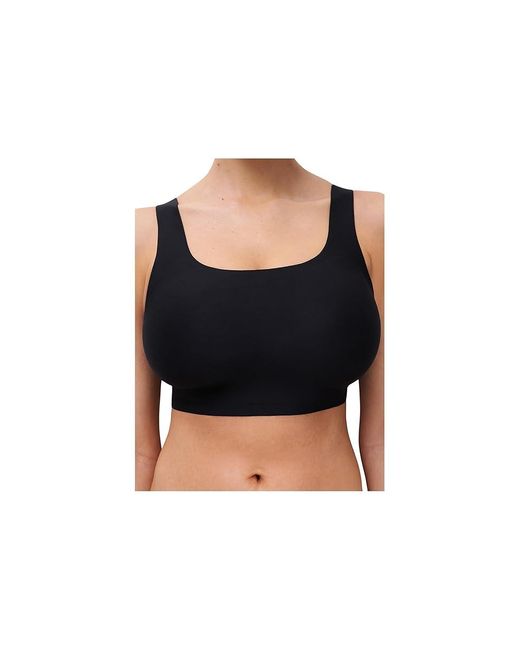 Chantelle Black Soft Stretch Scoop Neck Bralette Bra, Elastane/Polyamide